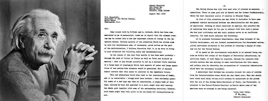 Prepiska sa Ruzveltom iz 1939. - Albert Ajnštajn