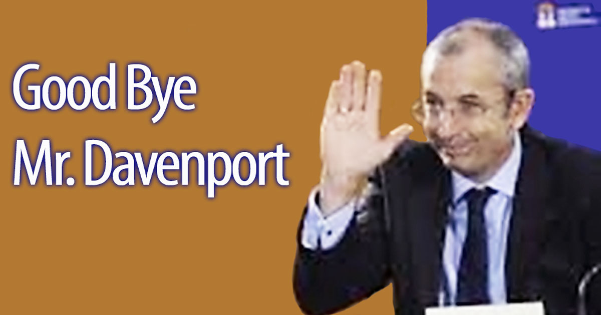 GOOD BYE MR. DAVENPORT
